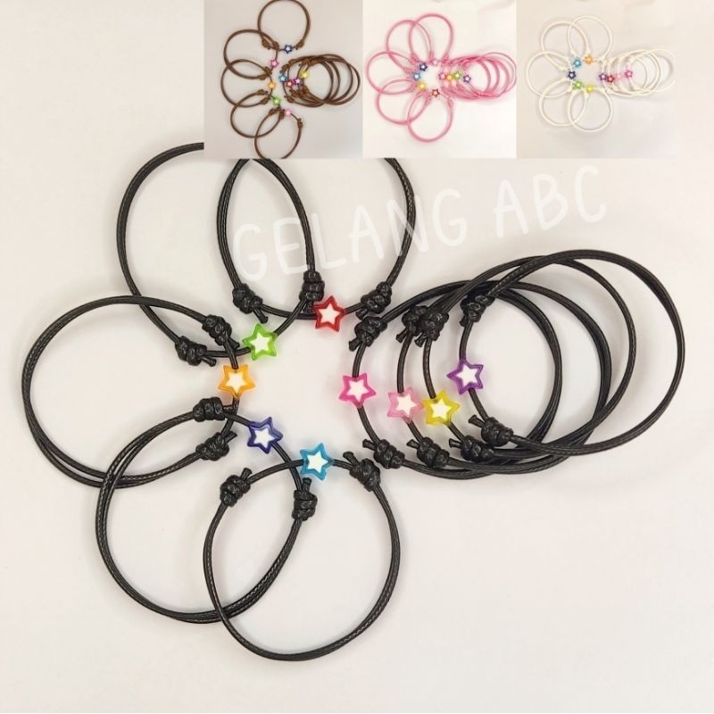 STAR BRACELET BESTFRIEND BESTIES BEST FRIEND COUPLE BRACELET WATERPROOF STRAP BRACELET || Rcyra,Acc
