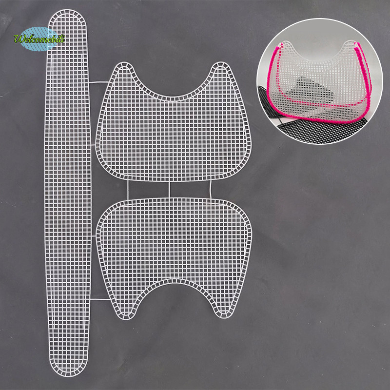 [Welcomebili] Underarm Bag Mesh Knitg Lining Weaving Plastic Mesh Sheet Accessories Velvet DIY Trim Tools NEW