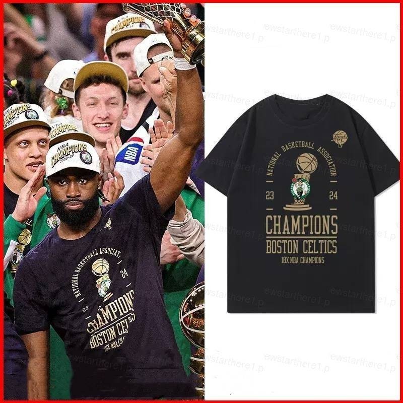 Jason Boston Celtics win Recording 18th NBA championship ของที่ระลึกเสื้อยืด Jayson Tatum Jaylen Bro