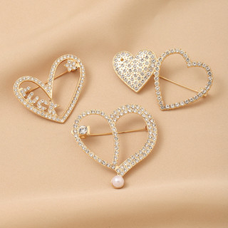 Diamond-studded Love ผ้าพันคอผ้าไหมหัวเข็มขัด Anti-glare Fix…