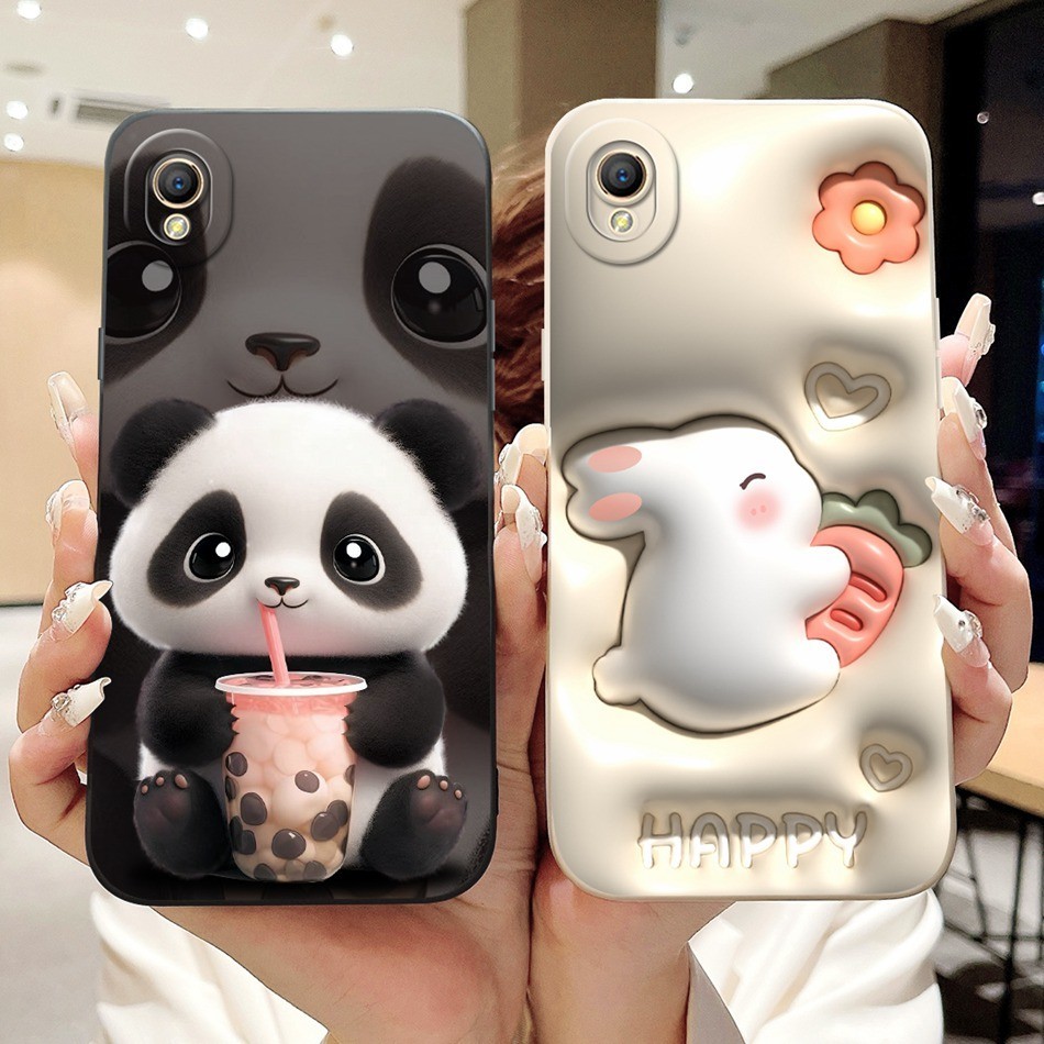 Oppo A37 A37f A37fw A37m Neo9 เลนส์ป้องกันกรณีน่ารักแพนด้ากระต่ายดอกไม้การ์ตูนซิลิโคนอ่อนนุ่มเคสโทรศัพท์