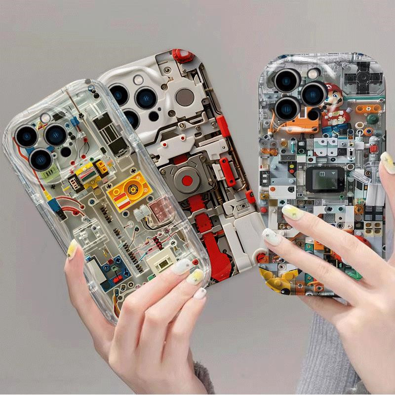 Creative กระดาษกระเป๋า Man เคสโทรศัพท์กันกระแทกสําหรับ OPPO RENO 12 11 10 9 8 7 6 5 PRO 4 SE 3 4Z 7Z 8Z 8T 5G 11F Reno7Z Reno8Z Reno11F 5G A91 กรณี