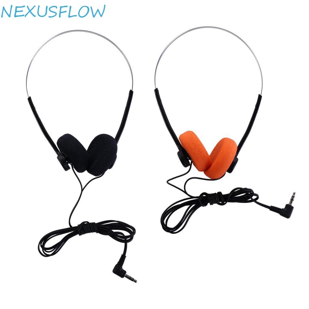 Nexusflow Underwire Headphone, หูฟังความรู้สึกย้อนยุควินเทจขนาด 3.5 มม., แฟชั่น Over Ear 80s 90s กีฬาแบบมีสาย