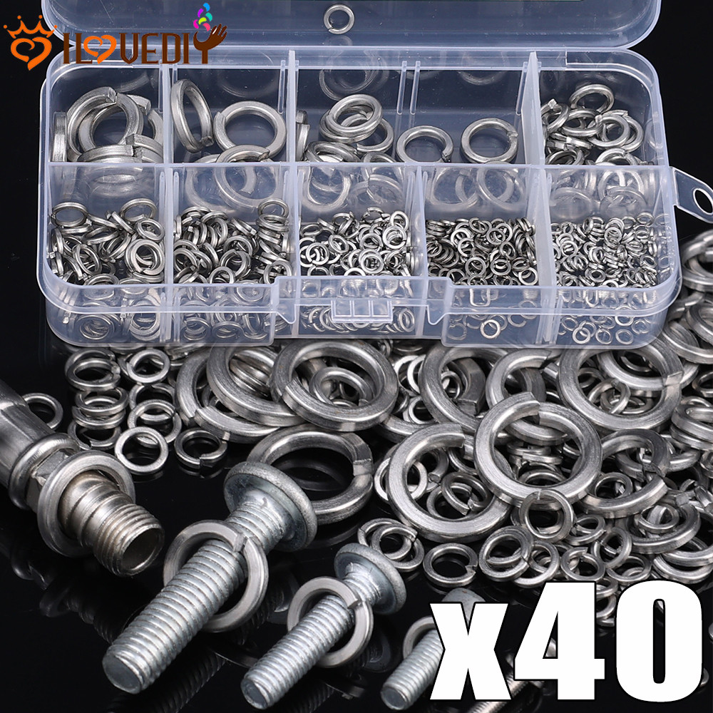 [ แนะนํา] M2 M6 M10 M12 Washer - แหวนวงกลมป้องกันการคลาย - ปะเก็นสแตนเลส 304 - แหวนสปริงสกรู - Bolt Nut - เครื่องมือซ่อมแซมบ้าน - อุปกรณ์ยึด