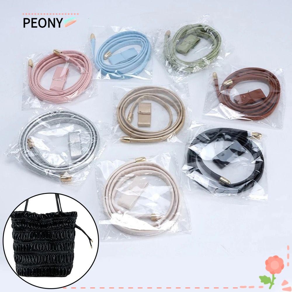 Peonypavilion Bucket Bag Drawstring, Bag Accessories Replacement Bag Straps, PU Leather Purse Access