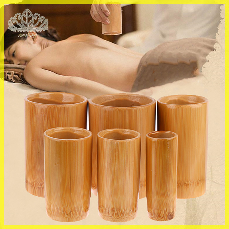 Daisy แบบดั้งเดิมจีน Jar Fire Cupping ชุด Body Therapy ชุดเซลลูไลท์ Carbonized ไม้ไผ่ดูดถ้วยฝังเข็มนวด TH