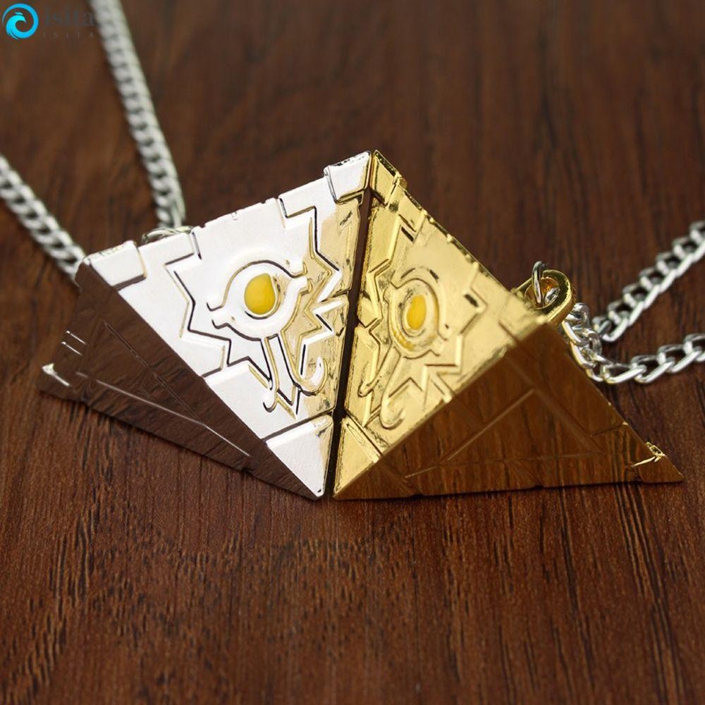 Isita อะนิเมะ Yu-Gi-Oh สร้อยคอ Cool Long Chain แฟชั่น Millenium ปริศนา 3D Yugioh จี้