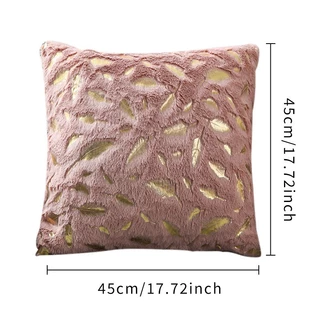 Allieuka ปลอกหมอน มีซิป ขนนุ่ม สำหรับตกแต่งบ้าน 45x45ซม