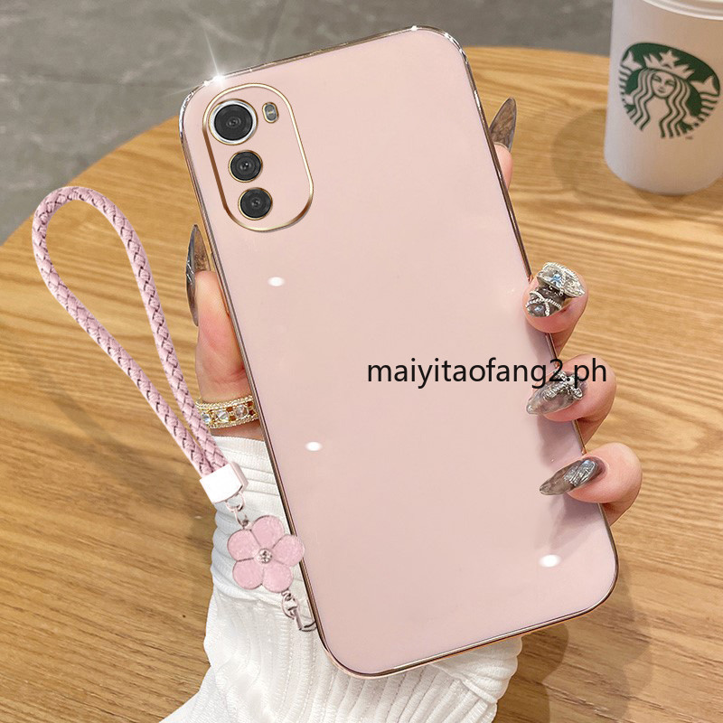 ปลอกสําหรับ Motorola Moto E22I E22 E32 E6S 2020 เคสโทรศัพท์สไตล์เกาหลี 6D ซิลิโคนอ่อนนุ่มหรูหราเคสโท