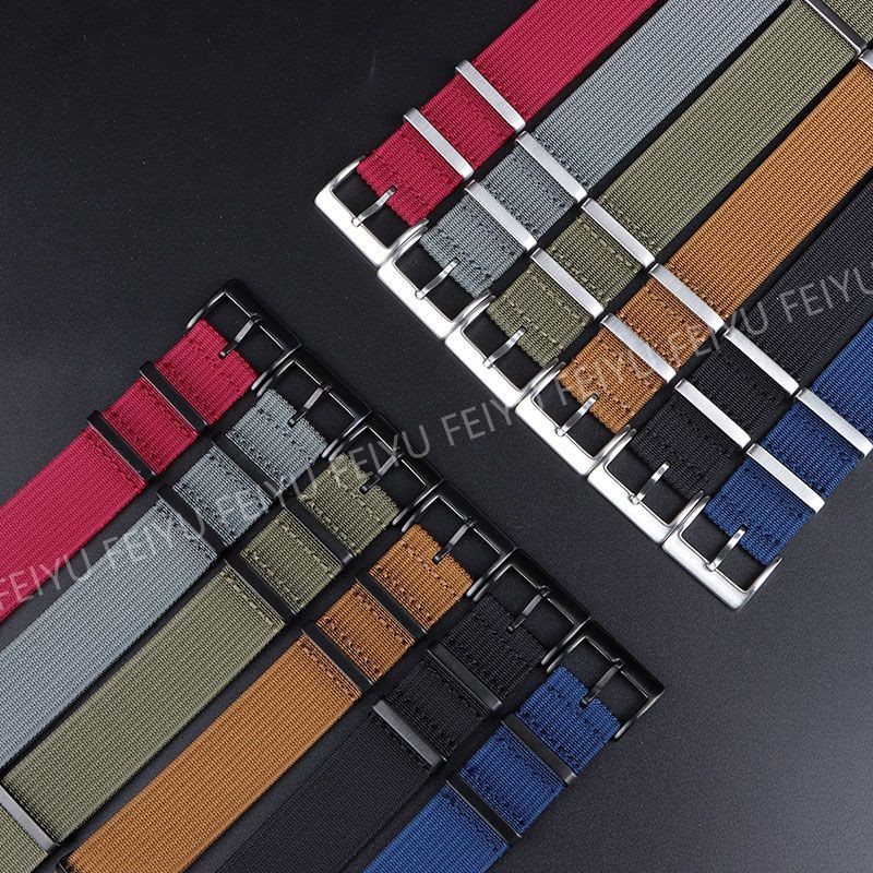 สาย NATO ZULU ผ้าใบนาฬิกา One Piece Loop สร้อยข้อมือไนลอน 18 มม.20 มม.22 มม.สําหรับ Seiko 5 กีฬาสไตล์ทหาร Universal WatchBands ผู้ชายผู้หญิงเข็มขัดข้อมือ