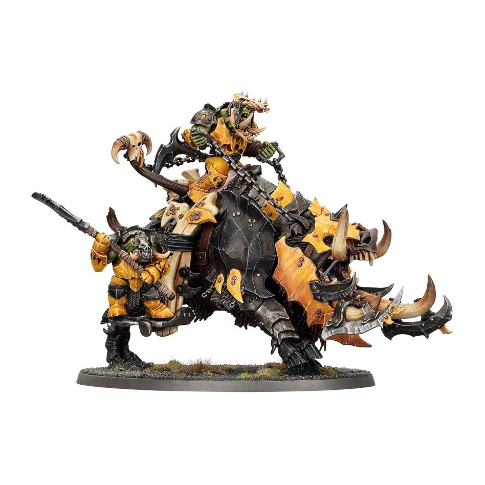 F394 TUSKBOSS บน MAW-GRUNTA เรซิ่น Miniatures แผ่นโมเดล