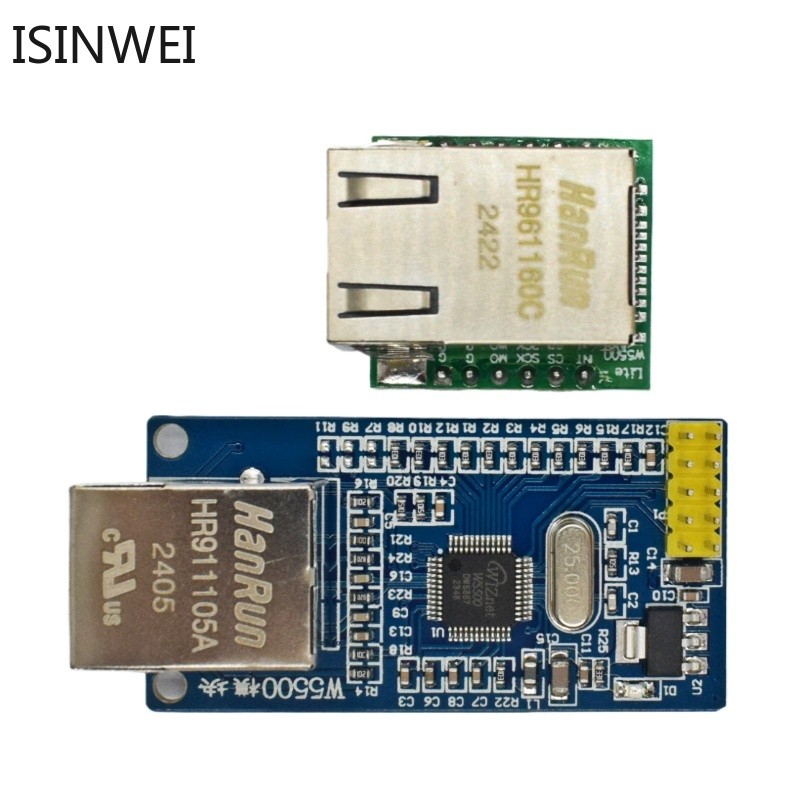 Usr-es1 W5500 โมดูลเครือข่ายอีเธอร์เน็ต SPI เป็น LAN Ethernet TCP IP 51 STM32 โปรแกรมควบคุมไมโคร W5100