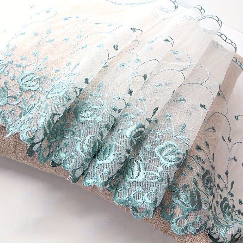 แนะนำ ผ้าม่าน 1หลาของลูกไม้ตาข่ายปักกระโปรงมิ้มเสื้อผ้าขอบเตียงอุปกรณ์ทํามือผ้าม่านลูกไม้,กว้าง25ซม.อุปกรณ์เย็บผ้าอุปกรณ์เส ราคาพิเศษ มีเก็บเงินปลายทาง