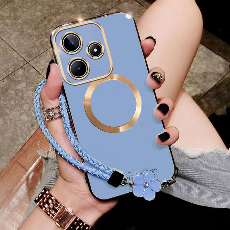 ปลอก realme C63 REALME C61 4g 2023 เคสโทรศัพท์Electroplating Soft Case Softกันกระแทกชาร์จไร้สายการดู