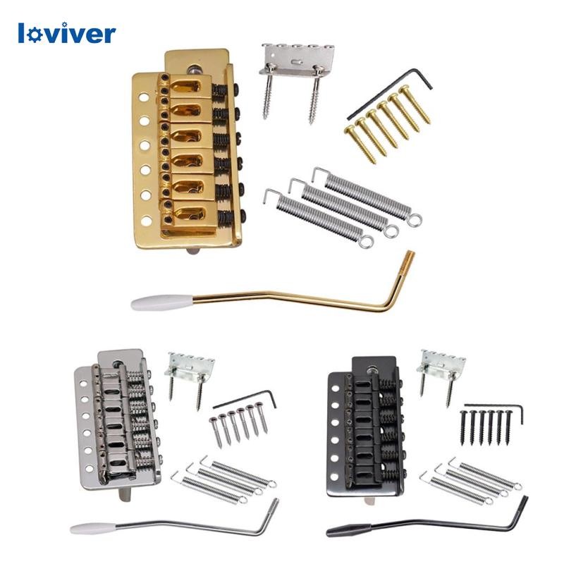 [Loviver] St Guitar Saddle Tremolo Bridge อุปกรณ์เสริมสําหรับชิ้นส่วนกีตาร์