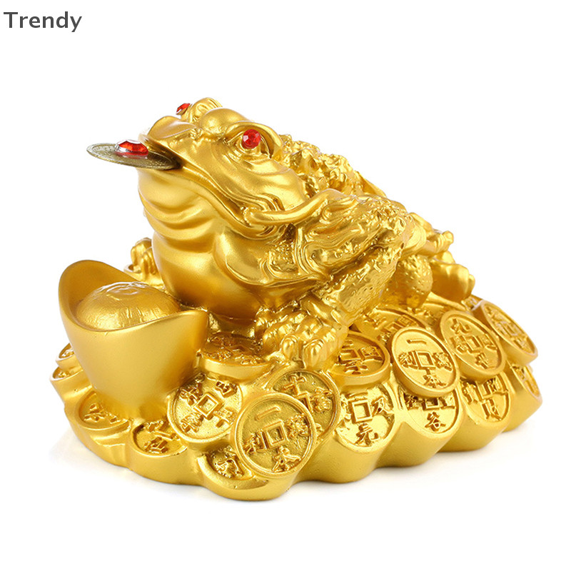 [อินเทรนด์] Feng Shui Money Lucky Fortune จีนสําหรับกบคางคกเหรียญเครื่องประดับ Lucky ของขวัญ Boutique