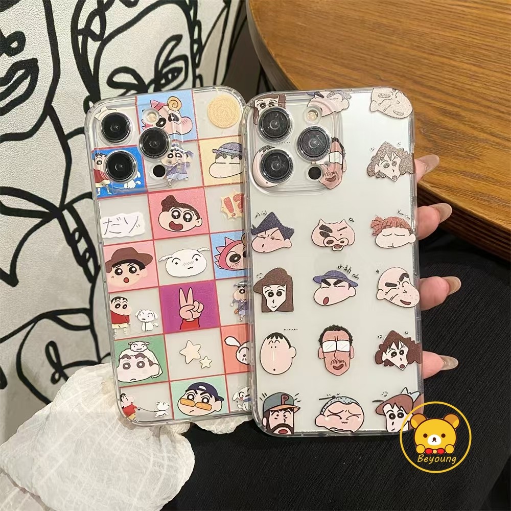 การ์ตูนตลก Crayon Shin-chan เคสโทรศัพท์สําหรับ OPPO A5 A3X A39 A37 A36 A1 A1K A18 A1 F9 F21 Pro A91 