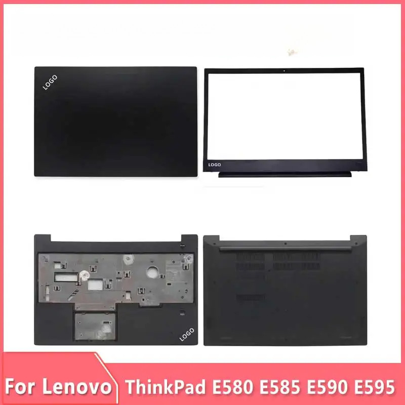 ใหม่สําหรับ Lenovo ThinkPad E580 E585 E590 E595 แล็ปท็อปปกหลัง LCD ด้านหน้า Bezel Upper Palmrest ฐาน