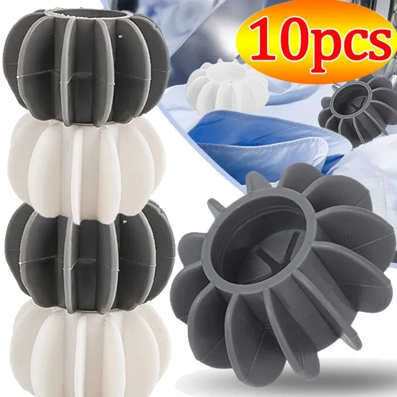 10 ชิ้น/เซ็ต Magic ซักรีดทําความสะอาด Ball – Anti-Knotting Hair Roller – Reusable Anti-winding Lint Catcher – เครื่องซักผ้าการปนเปื้อน – เสื้อผ้าผม Remover – Home Care เครื่องมือ
