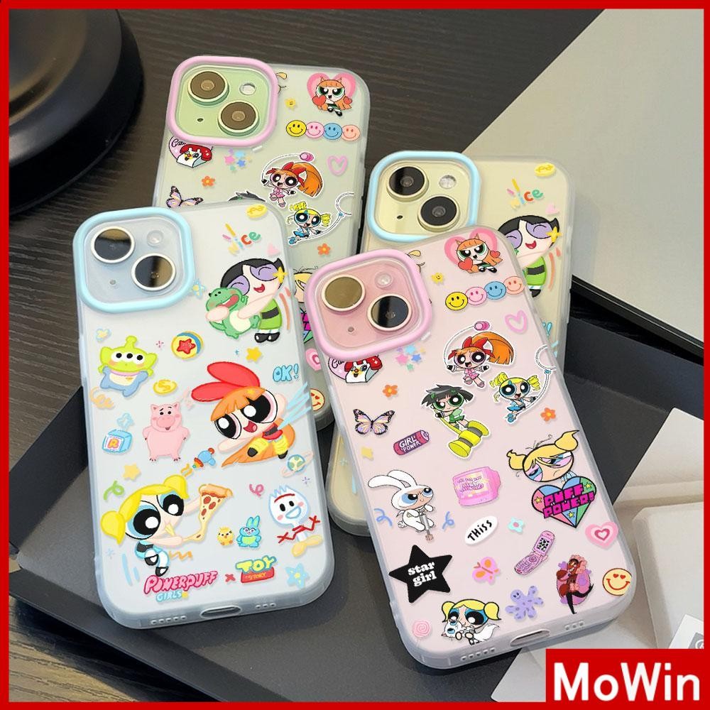 Movin - เคสใส iPhone16 11 Pro Max iPhone เคส TPU นิ่มป้องกันรอยนิ้วมือแบบด้าน สาวๆ เจ๋งๆ สู้ๆ Compatible With iPhone15 Pro max 14 13 12 Pro max XS XR 7Plus 8 Plus