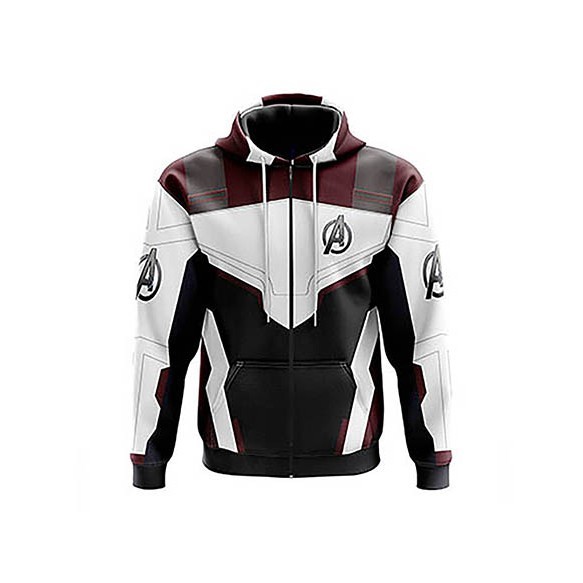 The Avengers Endgame Avengers 三维 เสื้อแจ็คเก็ตมีฮู้ดพิมพ์ลายซิป