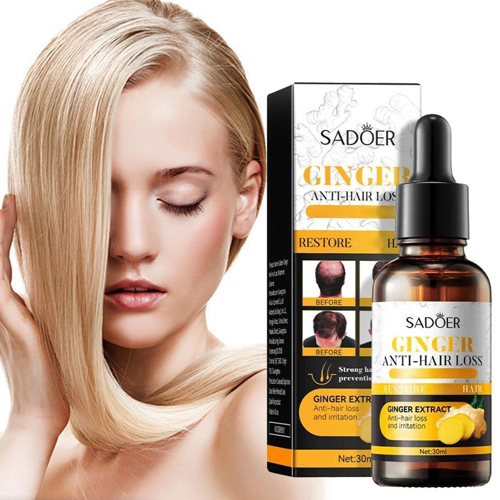 Ginger Hair Nutrient Oil 30ml Germinal Essence Hair Scalp ปรับปรุงสภาพแวดล้อม Oil T4T4