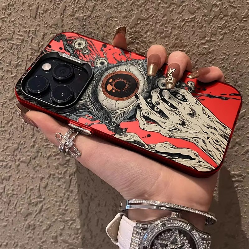 สําหรับ Mi 13T 12T Pro Poco X6 F6 M6 X5 F5 Pro C65 เคสโทรศัพท์ Spooky น่ากลัว Red Eye เลเซอร์สําหรับ Xiaomi Mi 14 13 12 Pro Mi 11 Lite 5G NE Hard อะคริลิคฝาครอบ - รูปที่ 3