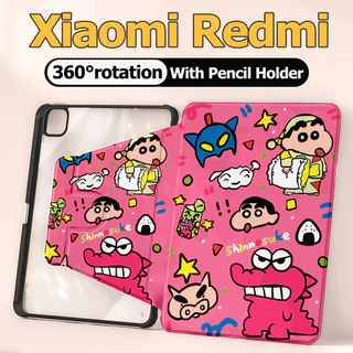 【พร้อมส่ง】เคสแท็บเล็ต Xiaomi/Redmi สําหรับ เสี่ยวมี่ แพด 5 6 Xiaomi Pad8 7 6 5 Pro 11" เคส Redmi SE 11 and Redmi Pad 10.61/pad pro12.1 360° หมุนได้ เคอsริลิค ฝาbพับ Xiaoxin เคส Xiaomi
