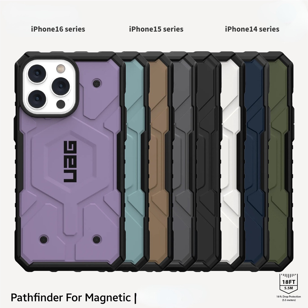 ปลอก UAG iPhone 16 15 14 pro max / iPhone16 iPhone15 iPhone14 plus Case Pathfinder เคสแม่เหล็กพร้อมเคสแม่เหล็กในตัวป้องกันการตกฝาครอบ iPhone