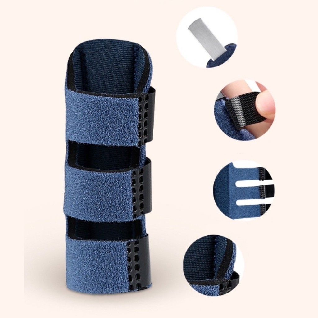 💎 ดามนิ้ว เสริมเหล็ก เฝือกนิ้ว ดัดนิ้ว ปลอก ป้องกันเสียดสี แก้กระดูกผิดรูป เอียง คด งอ เพื่อสุขภาพ ระบายอากาศ 💎 - รูปที่ 3