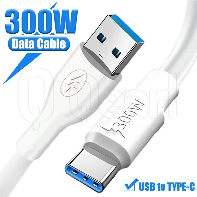 สาย Type-C ชาร์จเร็วสุด 300W - สายเคเบิลข้อมูล PVC USB เป็น Type C Bold - Quick Charge TPE Type-C Wire - สาย Android สากล - สายข้อมูล USB C หนาที่ทนทาน