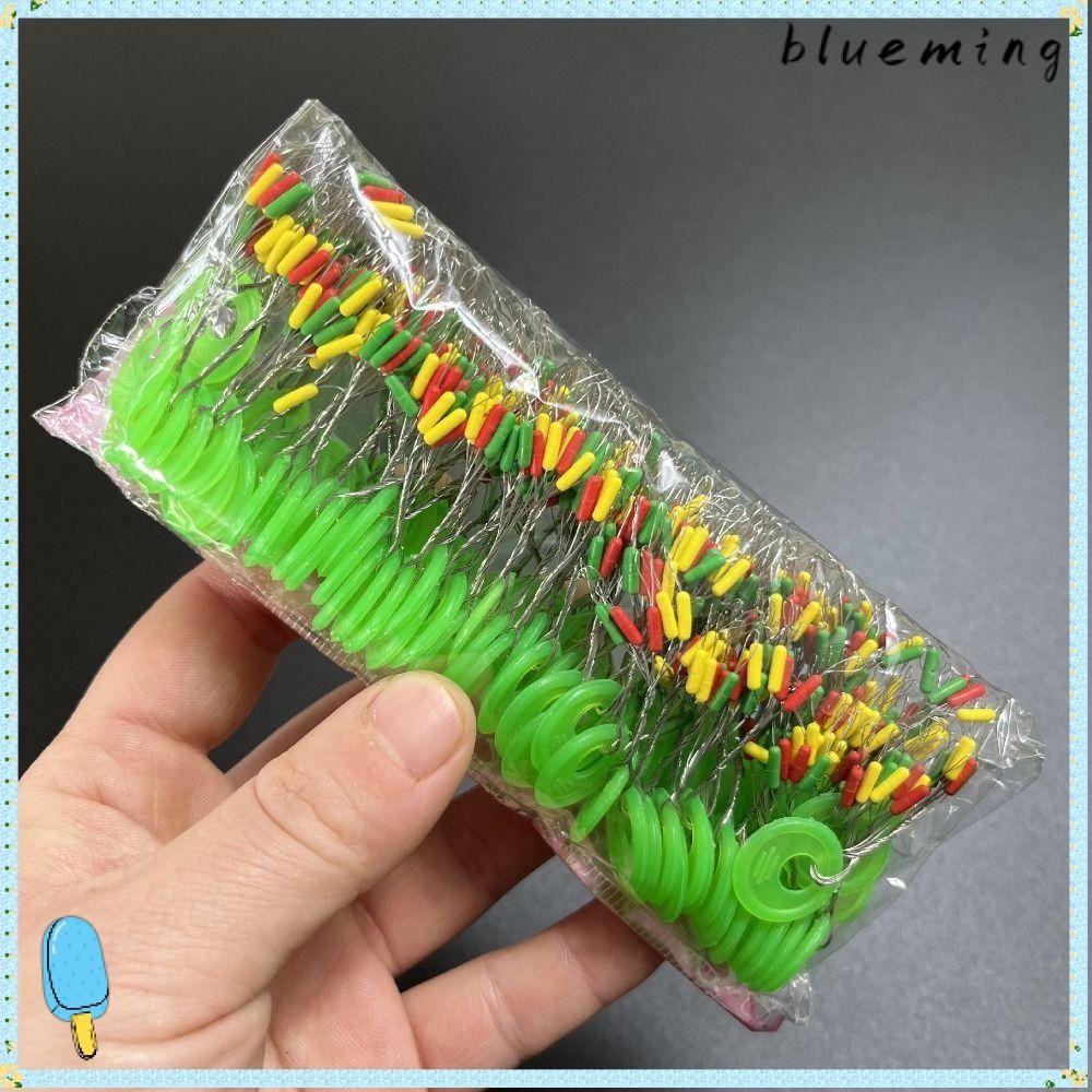 Blueming2 600 ชิ้น 100 กลุ่มตกปลา Bobber Stopper, Float Fishing Supply Rubber Bean, สีสัน Soft Line Tackle อุปกรณ์เสริม Space Beans Lakes Rivers Sea