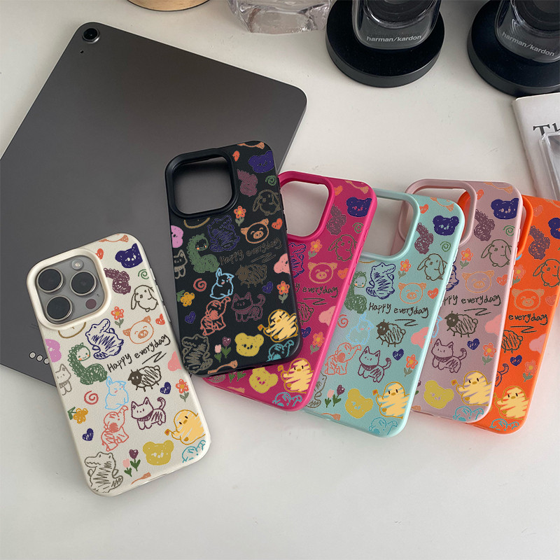 ใช้งานได้กับ iPhone 16 PLUS Original edition IP14PLUS น่ารัก Nice IP11 PRO IP12 IP15 PRO MAX IP13เคส