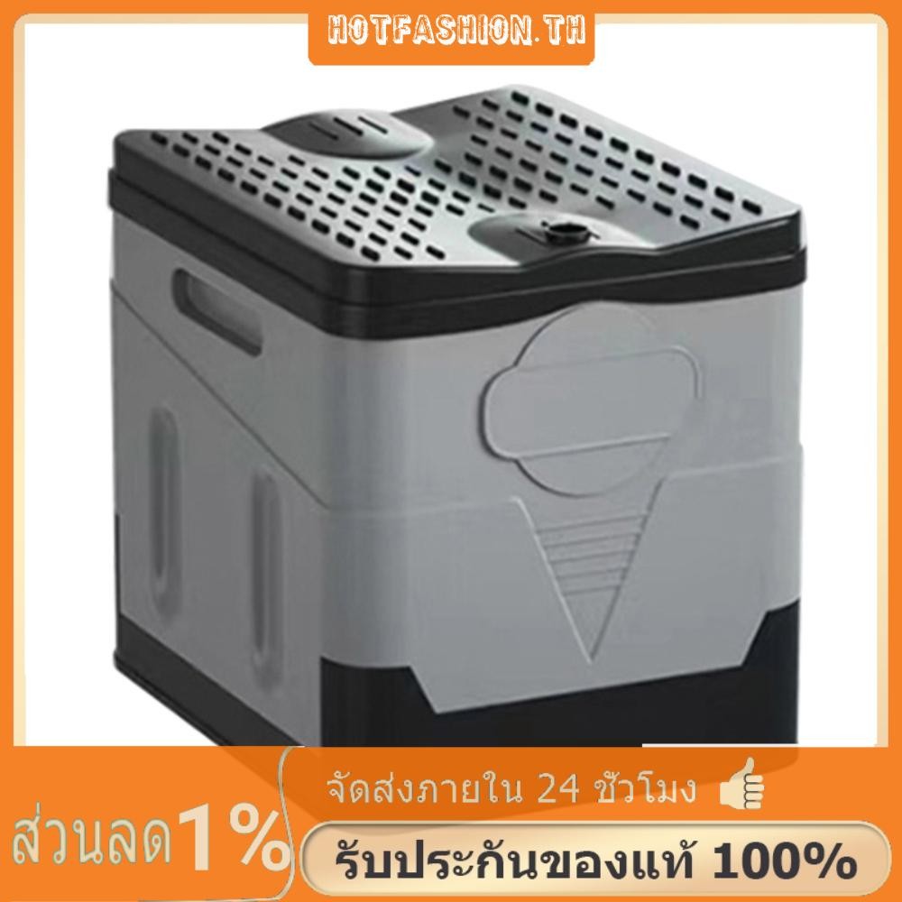 ห้องน้ําพับกลางแจ้งรถห้องน้ําถังสําหรับตั้งแคมป์เดินป่าทริป (สีดําสีเทา)