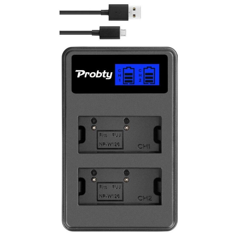 แท่นชาร์จแบบคู่ FUJI ฟูจิ LCD DUO CHARGER FOR FUJI W126/W126S SMALL สำหรับ Fujifilm X-E1 XE1 X-E2 XE