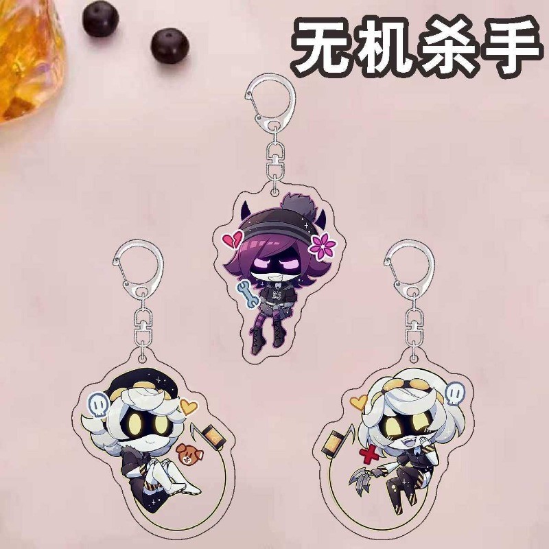 อะนิเมะ KeyChain ผู้หญิง Murder Drones Key Chain สําหรับชาย Uzi Doorman แหวน N อะคริลิคพวงกุญแจรถ V 
