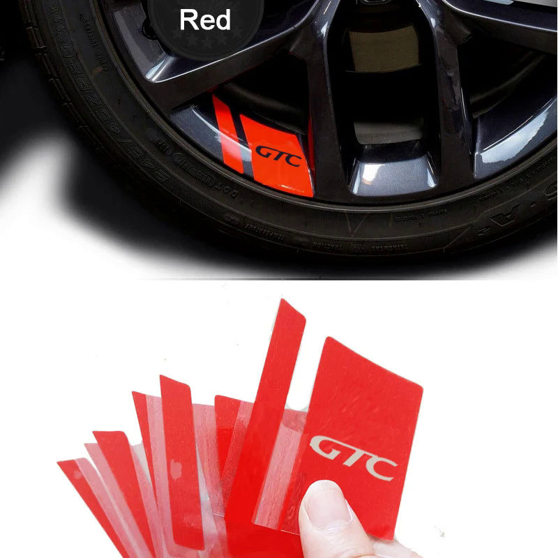 6Pcs Car Wheel Sticker For Opel GTC Astra J H G K Insignia Corsa D B E Mokka Vectra Meriva Auto Acce