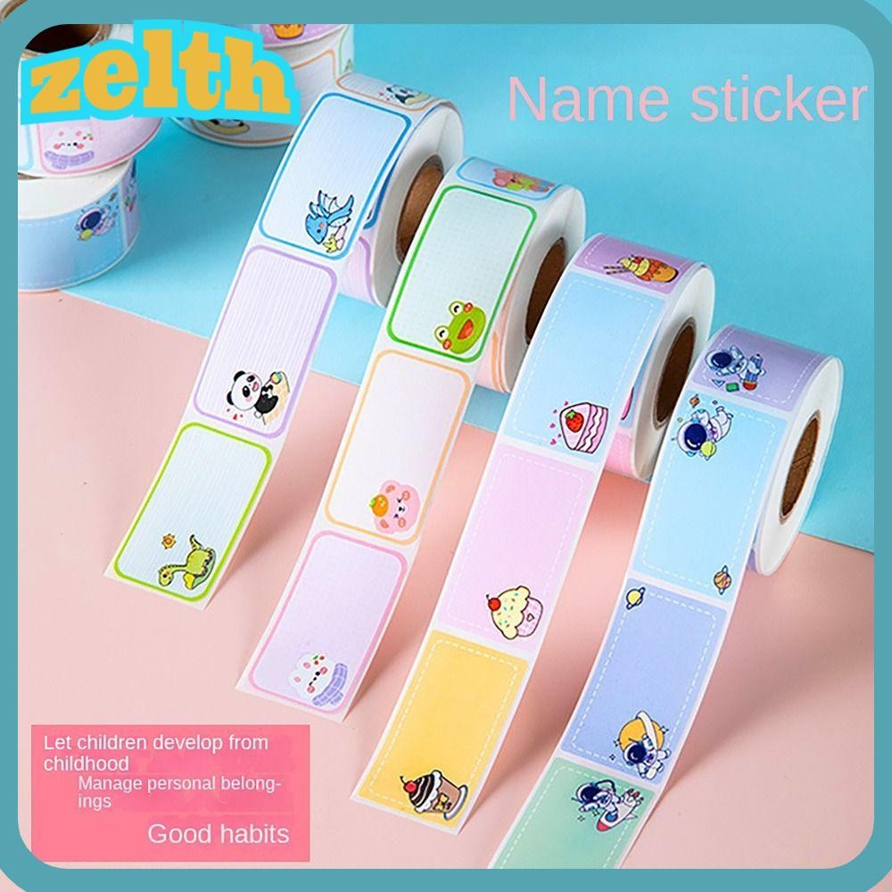 【⚡เวลาจำกัดราคาต่ำ】Zelth 100/280 ชิ้น/ม้วนฉลากสติกเกอร์,ที่เขียนด้วยลายมือชื่อกาวในตัวสติกเกอร์,คุณภาพสูงกันน้ําการ์ตูนสไตล์เครื่องเขียนนักเรียนโรงเรียน