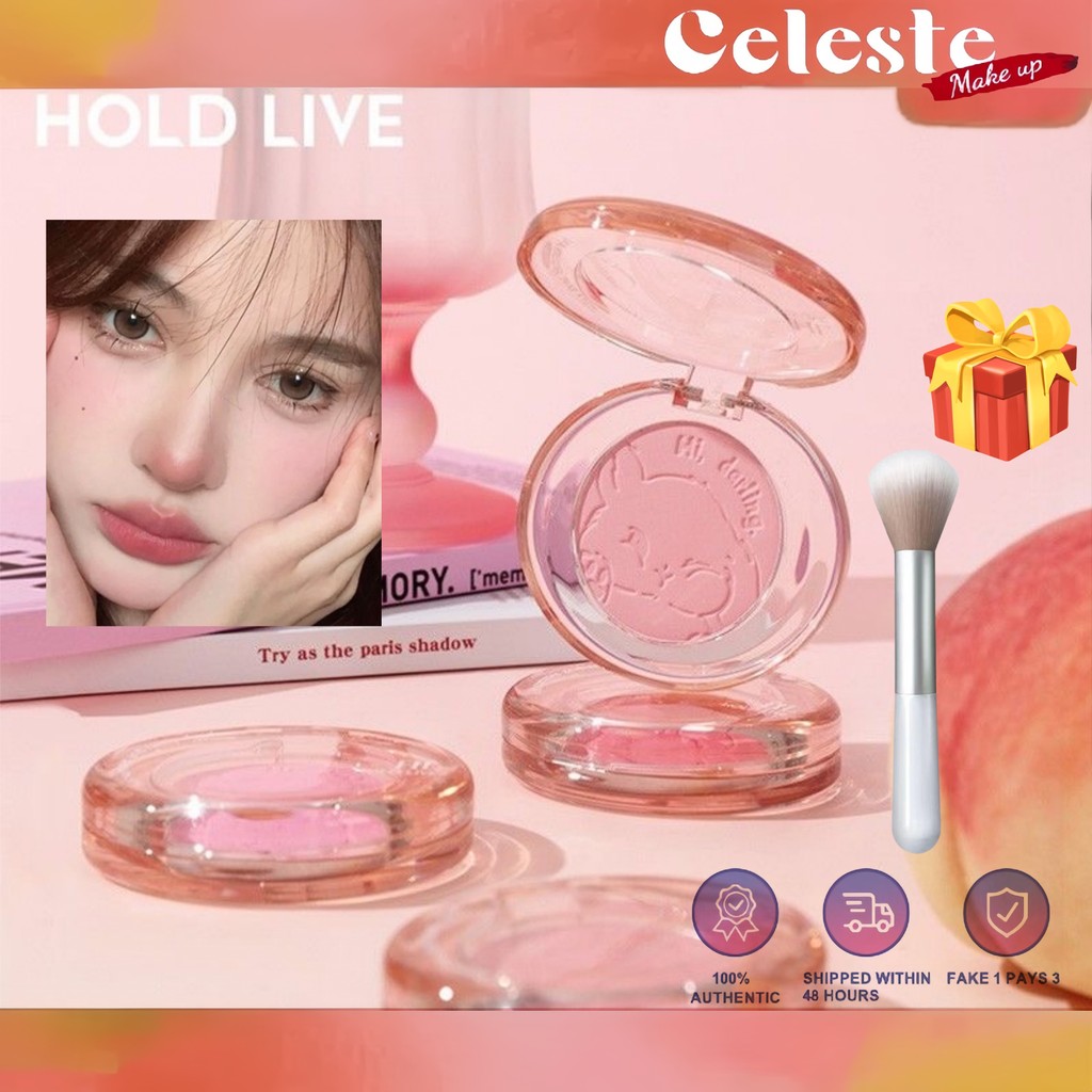 HOLD LIVE Blush Powder Brush Make Up Blush On Matte Purple Blush Pink Blush On Blush For Morena Mois