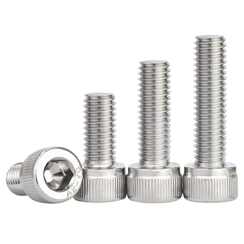 [YTH1] M2M2.5M3M4M5 น็อต สกรู หัวจม สแตนเลส 304 เกลียวมิล ตลอด หยาบ / Hex Socket Head Cap Machine Screw SUS304