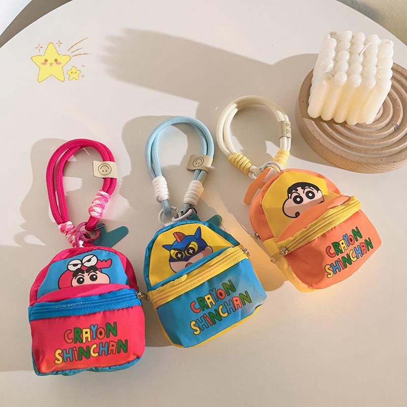 [JBTH] การ์ตูน Pring Crayon Shin-Chan กระเป๋าสายโทรศัพท์น่ารัก Anti Lost เคสโทรศัพท์ Lanyard จี้ [JB]