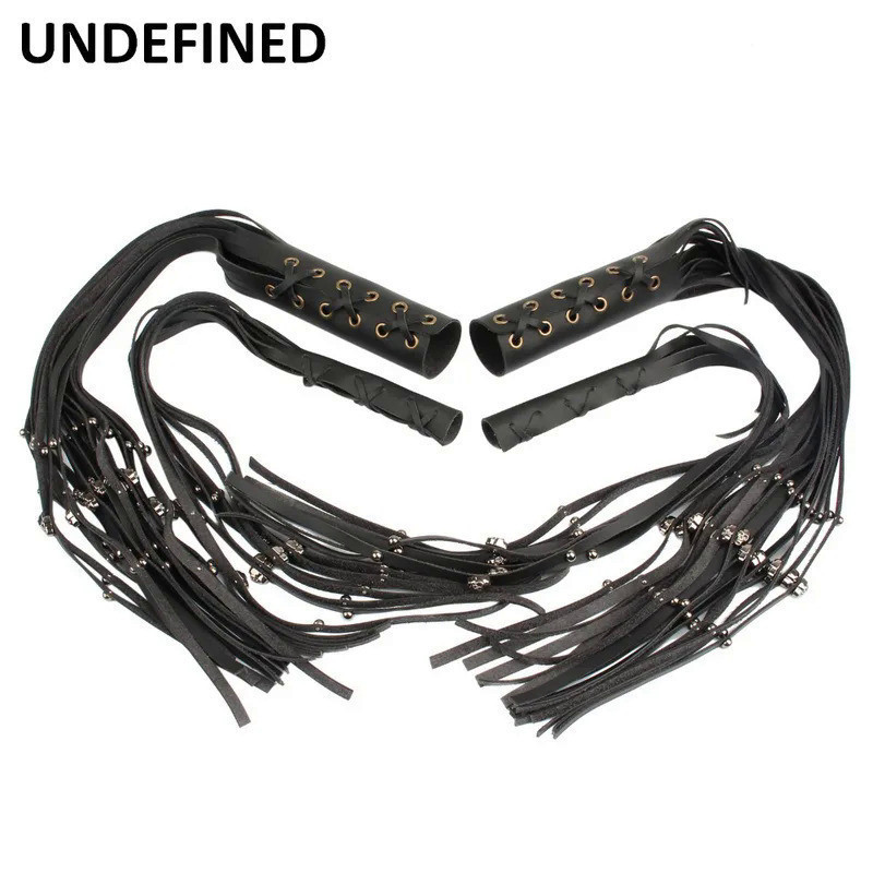 NU รถจักรยานยนต์22Mm 25Mm Handlebar Grips คลัทช์เบรคคันโยก PU หนัง Fringe ป้องกันสำหรับฮาร์ลีย์ Dyna