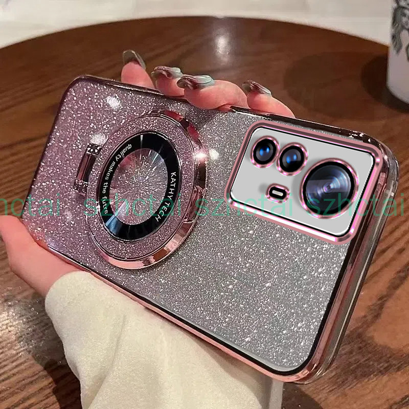 เคสโทรศัพท์ XIAOMI 12 12 LITE 12T 12T PRO หรูหรา ชุบ แวววาว เคสโทรศัพท์โปร่งใสกันกระแทกพร้อมวงเล็บ เ
