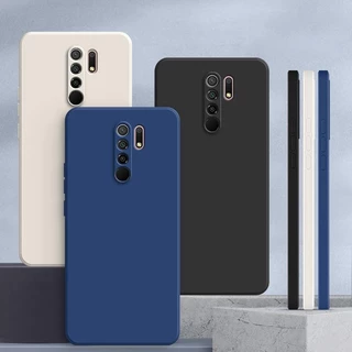 เคส Redmi 9 ,สีทึบ เรดมี่ 9 เคสป้องกันซิลิโคนป้องกันการตกสีพื้นเรียบง่าย ยัง YT