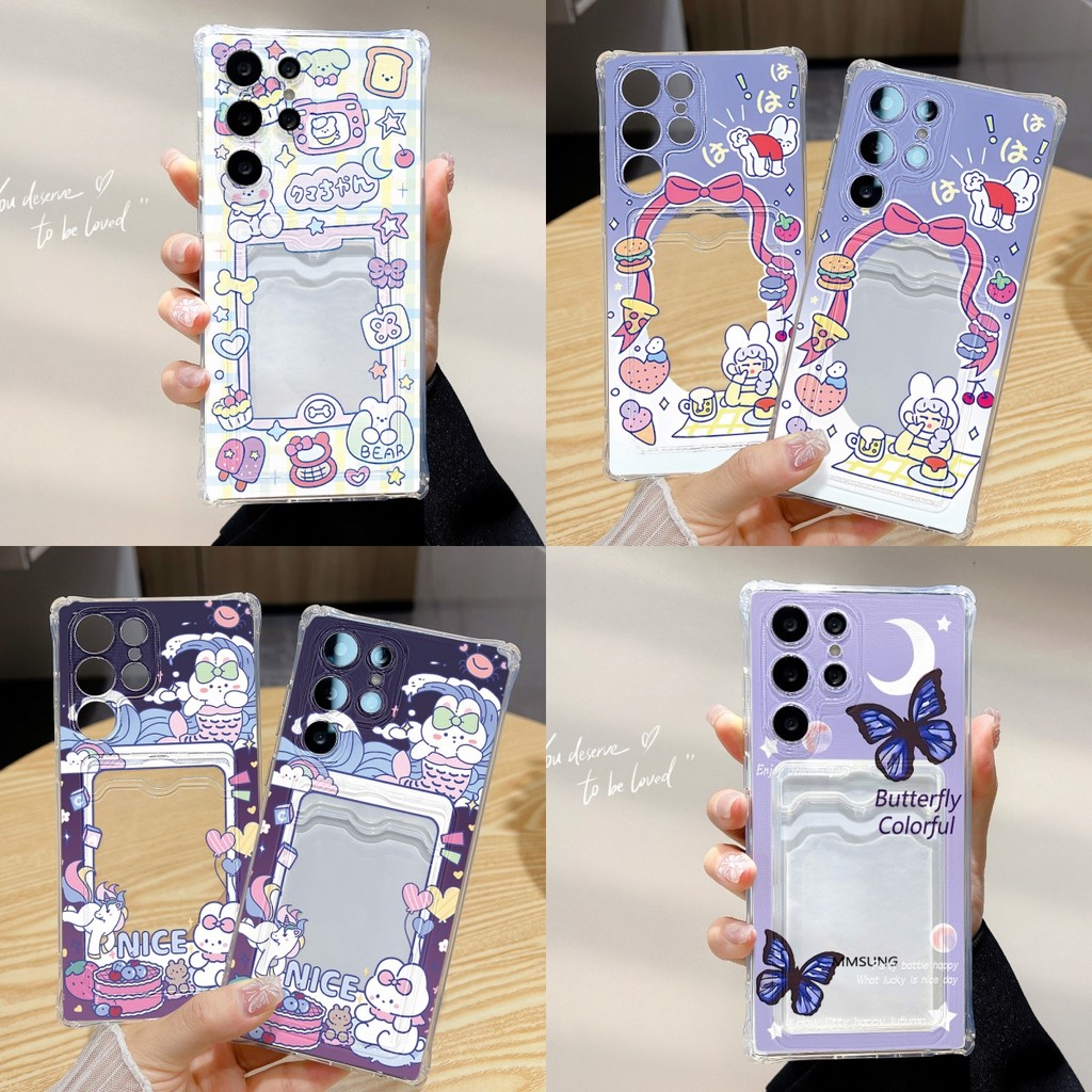 เคสโทรศัพท์ TPUโปร่งใสพร้อมช่องเสียบการ์ดสำหรับ for realme c55 c35 c11 2021 c25 c30 c35 9 10 pro note 50 c51 c53