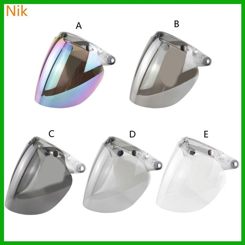 บ๊๊ลก.ค.ศ. Motor Open Face Helmet Visor 3-snap Design for Scratch Resistance UV Protected