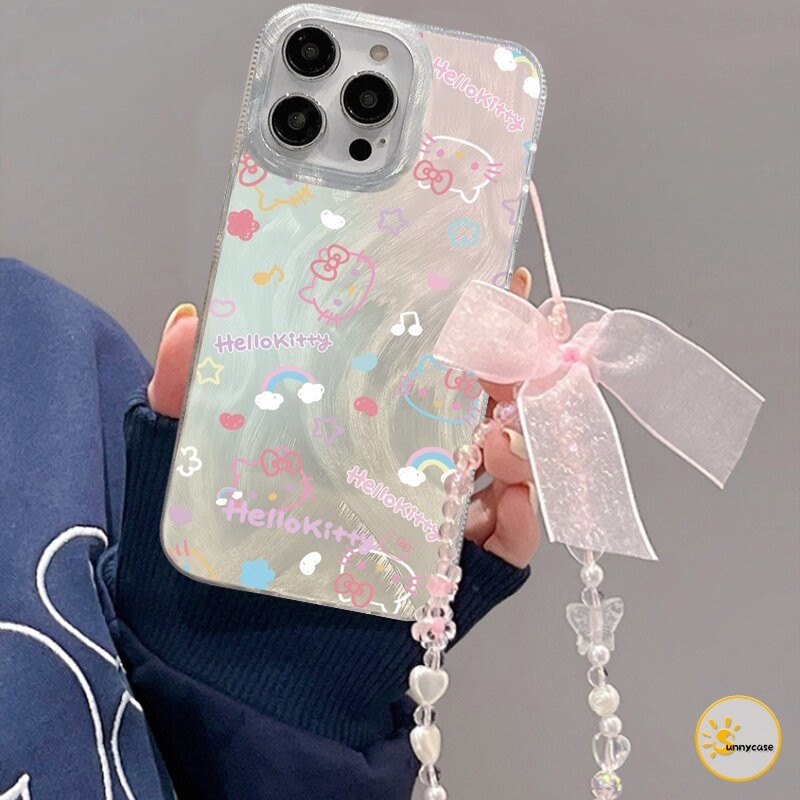 เคสนิ่มลายขนนกสีสันสดใสของ แมวคิตตี้เข้ากันได้กับ Samsung A05 A32 A11 A15 A05s A14 A23 A12 A13 A04s A25 A33 A20 A03