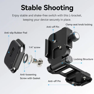 Ulanzi UKA08 Foldable Quick Release Kit เพลทปลดเร็ว Arca-Swiss Tripod Plate สำหรับ DSLR Mirrorless