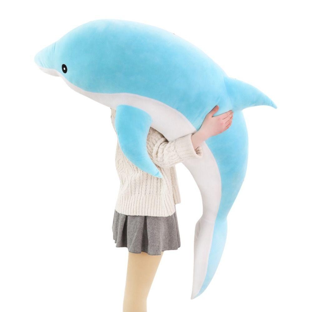 ALANFY Dolphin Plush ของเล่น,น่ารัก Marine Life Dolphin ตุ๊กตาของเล่น, หมอนเด็กนุ่ม 30 ซม.น่ารัก Dolphin หมอนโซฟาสาวของขวัญ - รูปที่ 7