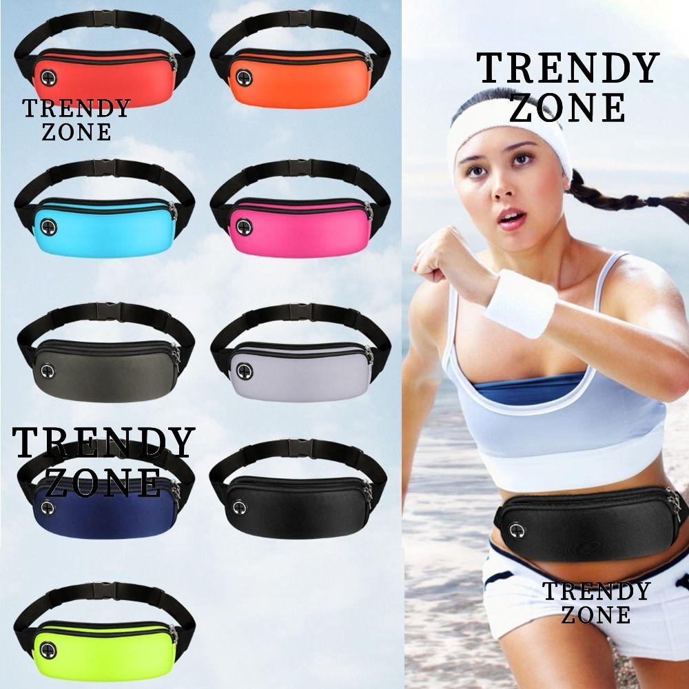 Trendyzone กระเป๋าคาดเอว, กระเป๋าคาดเอวโพลีเอสเตอร์กันน้ํา, กระเป๋าคาดหน้าอกแฟชั่นสําหรับวิ่งกีฬา